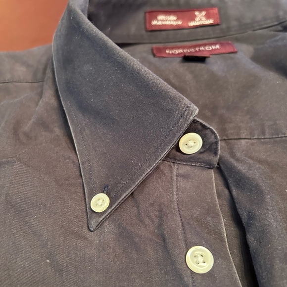 Nordstrom Antique Black Long Sleeve Boat Shirt size Large - Picture 5 of 9